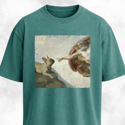 The Creation Of Adam Frenchie Edition T Shirt Gift For Dog Lover