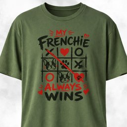 My Frenchie Always Wins T Shirt Gift For Dog Lover