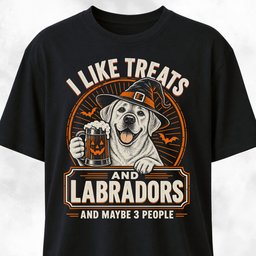 I Like Treats And Labradors T Shirt Gift For Dog Lover