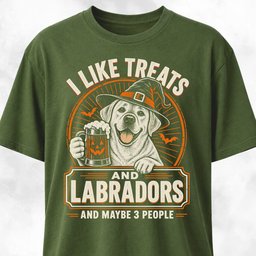 I Like Treats And Labradors T Shirt Gift For Dog Lover