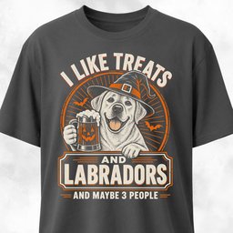I Like Treats And Labradors T Shirt Gift For Dog Lover
