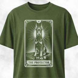 The Protector Tarot Card Doberman T Shirt Gift For Dog Lover