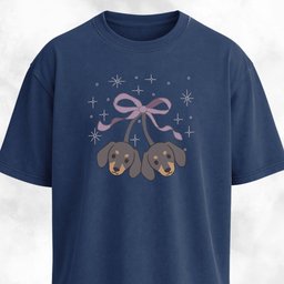 Kawaii Doxie Cherries With A Bow T Shirt Gift For Dog Lover