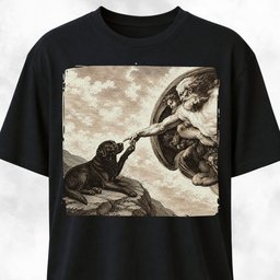 The Creation Of Adam Labrador Edition T Shirt Gift For Dog Lover