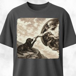 The Creation Of Adam Labrador Edition T Shirt Gift For Dog Lover