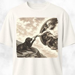 The Creation Of Adam Labrador Edition T Shirt Gift For Dog Lover