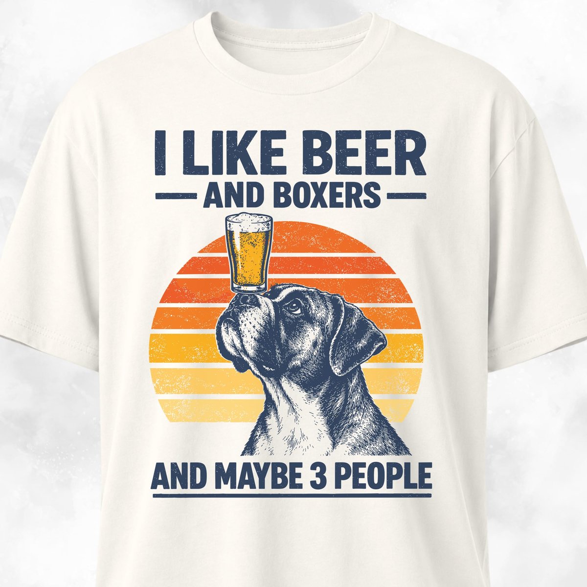 I Like Beer And Boxers T Shirt Gift For Dog Lover