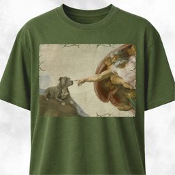 The Creation Of Pitbull T Shirt Gift For Dog Lover