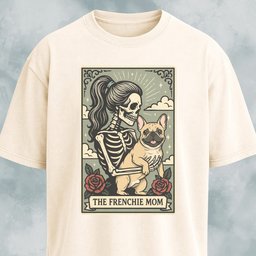 The Frenchie Mom Tarot Card T Shirt Gift For Mom