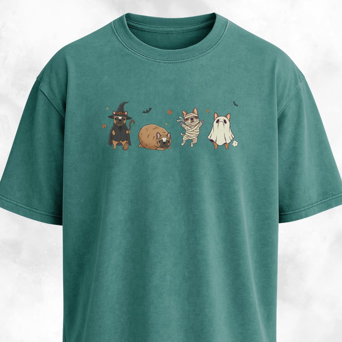 Halloween Spooky Frenchies T Shirt Gift For Dog Lover