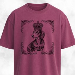 The Royal Doxie T Shirt Gift For Dog Lover