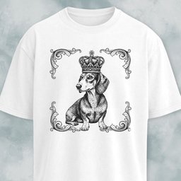 The Royal Doxie T Shirt Gift For Dog Lover