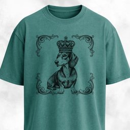 The Royal Doxie T Shirt Gift For Dog Lover
