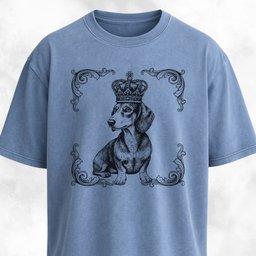 The Royal Doxie T Shirt Gift For Dog Lover