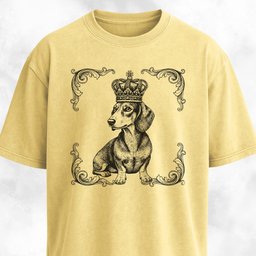 The Royal Doxie T Shirt Gift For Dog Lover