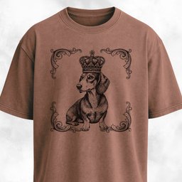 The Royal Doxie T Shirt Gift For Dog Lover