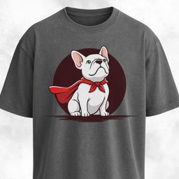 Superhero French Bulldog T Shirt Gift For Dog Lover