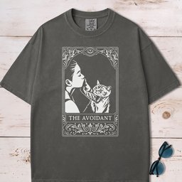 The Avoidant Cat Tarot Card T Shirt Gift For Cat Lover