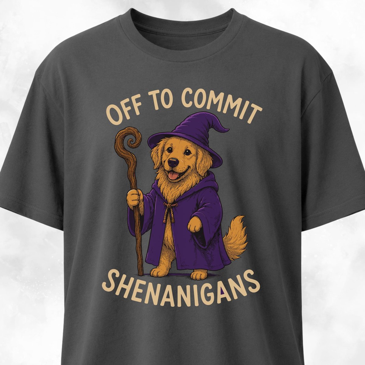Off To Commit Shenanigans Goldie T Shirt Gift For Dog Lover