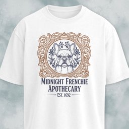 Midnight Frenchie Apothecary T Shirt Gift For Dog Lover