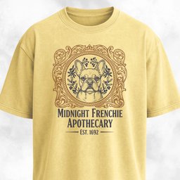 Midnight Frenchie Apothecary T Shirt Gift For Dog Lover