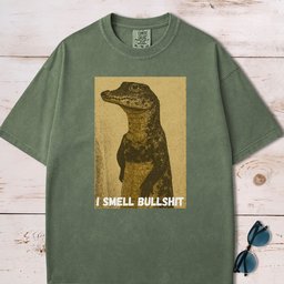 I Smell Bullshit Crocodile T Shirt Gift For Dog Lover