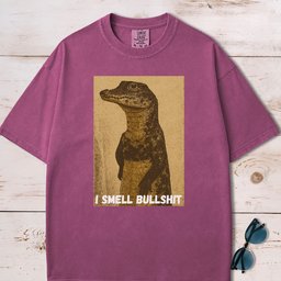 I Smell Bullshit Crocodile T Shirt Gift For Dog Lover