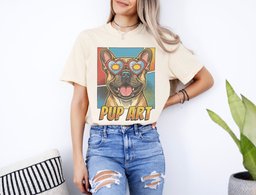Pup Art Frenchie T Shirt Gift For Dog Lover
