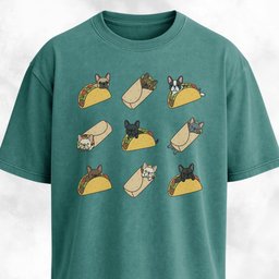 Taco Frenchie T Shirt Gift For Dog Lover