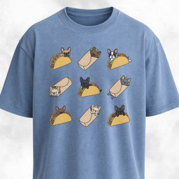 Taco Frenchie T Shirt Gift For Dog Lover
