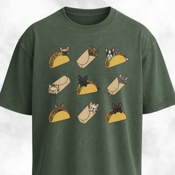 Taco Frenchie T Shirt Gift For Dog Lover
