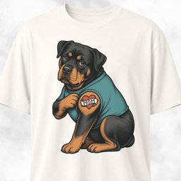 I Love Mom Tattoo Rottweiler T Shirt Gift For Mom