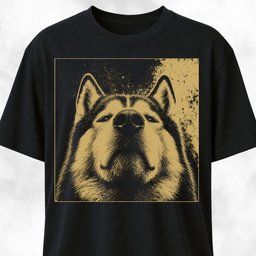Modern Husky T Shirt Gift For Dog Lover
