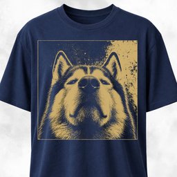 Modern Husky T Shirt Gift For Dog Lover