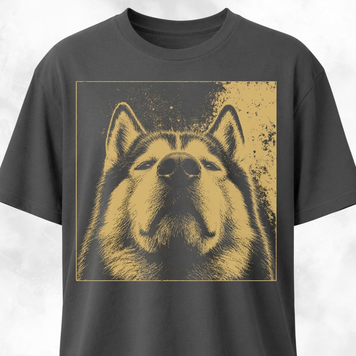 Modern Husky T Shirt Gift For Dog Lover