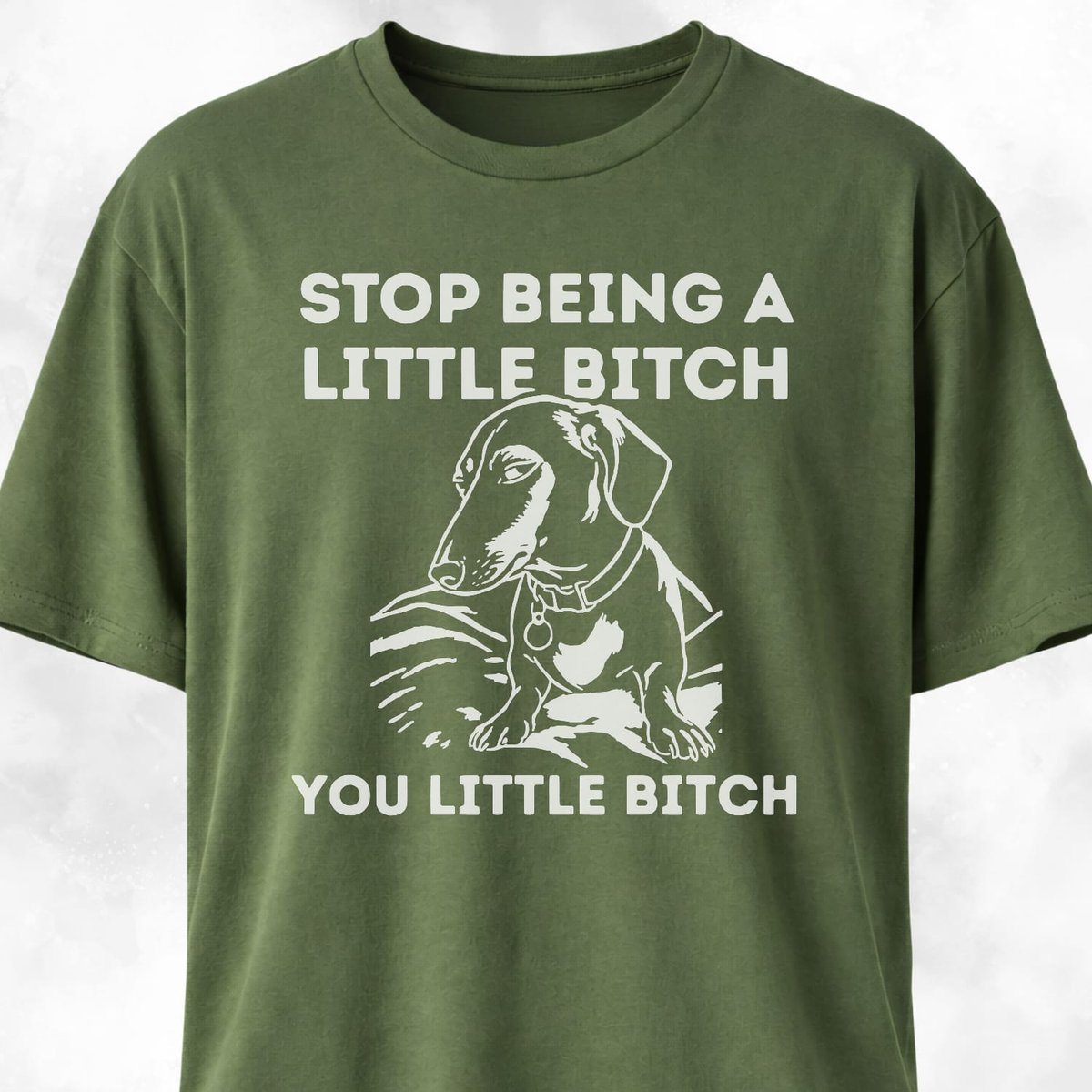 Stop Being A Little Bitch Dachshund Edition T Shirt Gift For Dog Lover