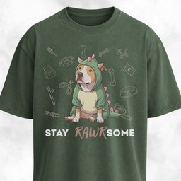Pitbull In A Dinosaur Costume T Shirt Gift For Dinosaur Lover