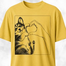 Love Corgi T Shirt Gift For Dog Lover