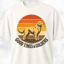 Good Times And Goldies T Shirt Gift For Dog Lover