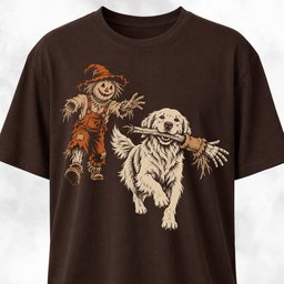 Golden Retriever Steals Scarecrows Arm T Shirt Gift For Dog Lover