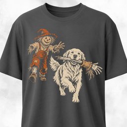 Golden Retriever Steals Scarecrows Arm T Shirt Gift For Dog Lover