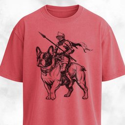 Knight Riding A Frenchie T Shirt Gift For Dog Lover