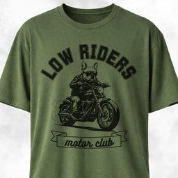 Low Riders Motor Club French Bulldog T Shirt Gift For Dog Lover