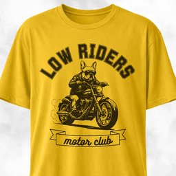 Low Riders Motor Club French Bulldog T Shirt Gift For Dog Lover