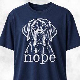 Nope Great Dane T Shirt Gift For Dog Lover