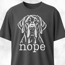 Nope Great Dane T Shirt Gift For Dog Lover