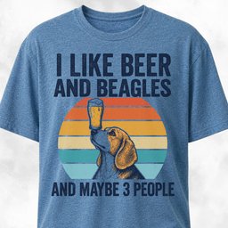 I Like Beer And Beagles T Shirt Gift For Dog Lover