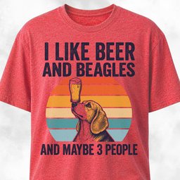 I Like Beer And Beagles T Shirt Gift For Dog Lover