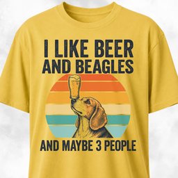 I Like Beer And Beagles T Shirt Gift For Dog Lover