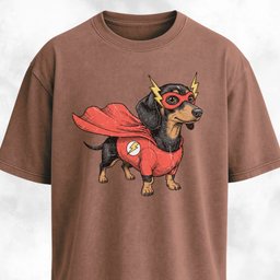 Superhero Dachshund T Shirt Gift For Dog Lover